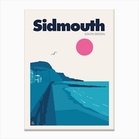 Sidmouth, South Devon Canvas Print