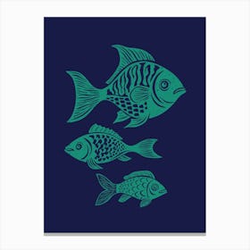 Fish Impressions 2 Canvas Print