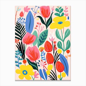 Flowers 15, Matisse style, Floral Canvas Print