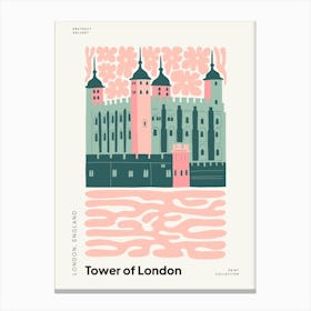 Tower Of London England Travel Matisse Style Canvas Print