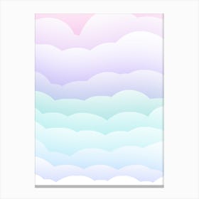 Pastel Clouds Canvas Print