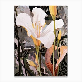 Flower Illustration Lily 2 Canvas Print