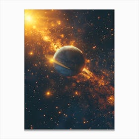 Planets In Space 3 Canvas Print