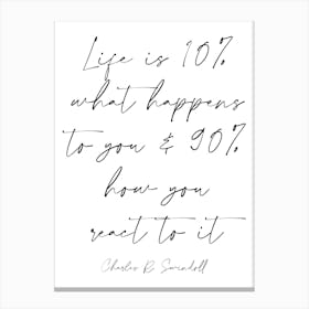 Charles R Swindell Quote Canvas Print