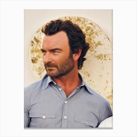 Liev Schreiber Retro Collage Movies Canvas Print