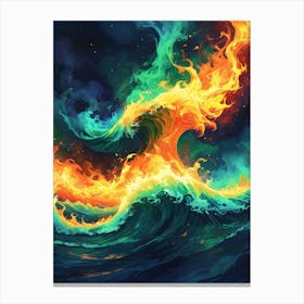 Albedobase Xl A Retro Abstract Art Design Featuring Multicolor 1 (2) Canvas Print