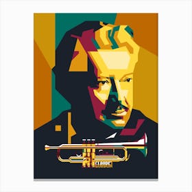 Claude Gordon jazz trumpeter Pop art Canvas Print