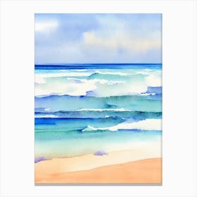 Greenmount Beach 2, Australia Watercolour Canvas Print