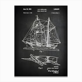 Sailing Ship Patent Print Ship Patent Toy Art Ship Model Decor Ship Print Model Sailing Ship Patent Print Vb9211 Canvas Print