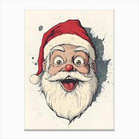 Santa Claus Face Canvas Print