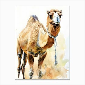 Camel Watercolor Painting Canvas Print