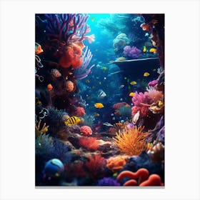 Coral Reef Wallpaper Canvas Print