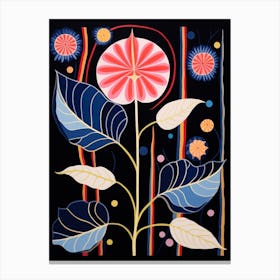 Moonflower 3 Hilma Af Klint Inspired Flower Illustration Canvas Print