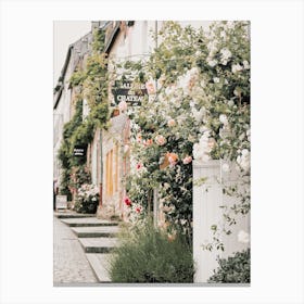 Rose Covered Street Canvas Print