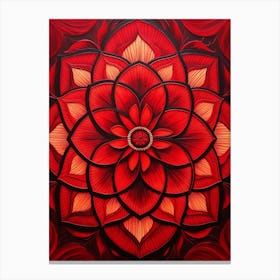 Symmetrical Mandalas Geometric Illustration 3 Canvas Print