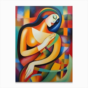 Sensual Woman Abstract Canvas Print
