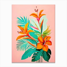 Tropical Lilies Canvas Print