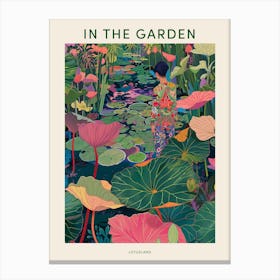 In The Garden Poster Lotusland Usa Canvas Print