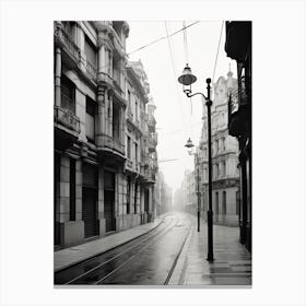 Santander, Spain, Spain, Black And White Photography 2 Canvas Print