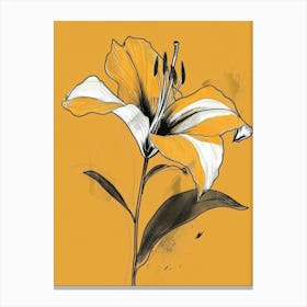 Yellow Lily 2 Canvas Print