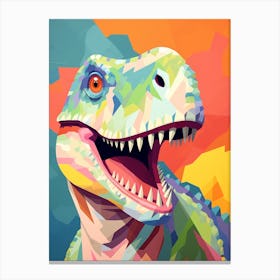 Colourful Dinosaur Tyrannosaurus Rex 2 Canvas Print