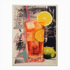 Cocktail Collage Inspired 2 Canvas Print