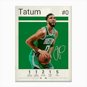 Jayson Tatum 1 Canvas Print