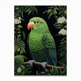 Ohara Koson Inspired Bird Painting Parrot 4 Canvas Print