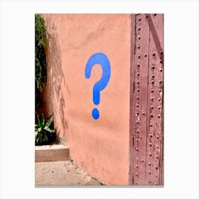 Question Mark Canvas Print