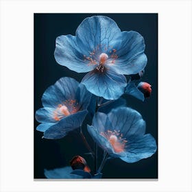 Blue Flowers Canvas Print