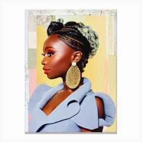 Cynthia Erivo Retro Collage Movies Canvas Print