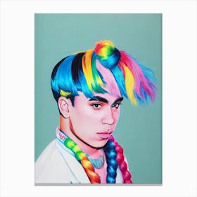 6ix9ine Colourful Illustration Canvas Print