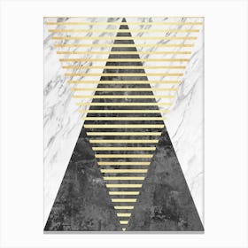 Modern geometry with gold 5 Canvas Print