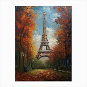 Eiffel Tower Paris France Pissarro Style 3 Canvas Print
