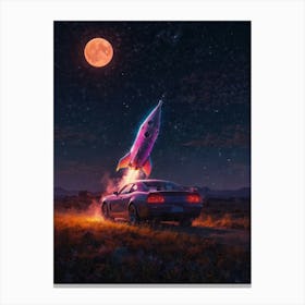 Space Rocket Canvas Print