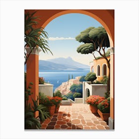 Archway To The Sea Canvas Print