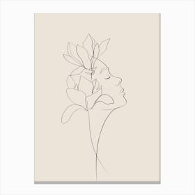 Magnolia Girl Canvas Print