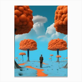 Man In A Tree Canvas Print