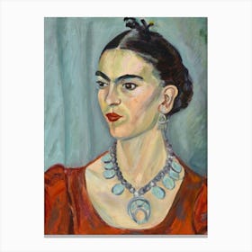 Frida Portrait Canvas Print