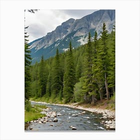 Rocky Mountain Stream Canvas Print