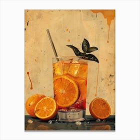 Orange Cocktail 44 Canvas Print