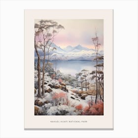Dreamy Winter National Park Poster  Nahuel Huapi National Park Argentina 4 Canvas Print
