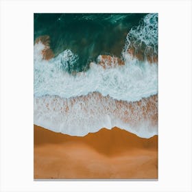 Aerial View Of A Beach 126 Canvas Print