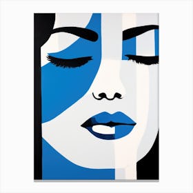 'Blue Face' 1 Canvas Print