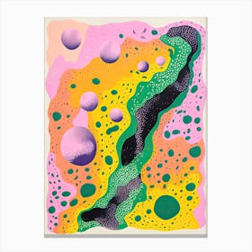 Abstract Landscape Risograph Style 3 Canvas Print