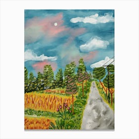 Road in Java Canvas Print
