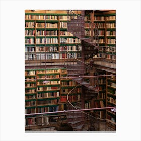 Historical art library at the Rijksmuseum in Amsterdam - art books and architecture photography by Christa Stroo Photography Canvas Print