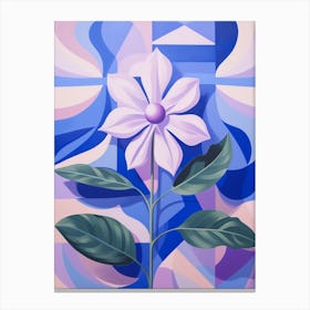 Periwinkle 3 Hilma Af Klint Inspired Pastel Flower Painting Canvas Print