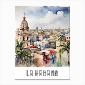 La Habana Cityscape 1 Canvas Print