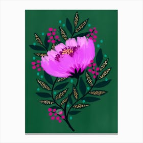 Peony Flower 1 Canvas Print